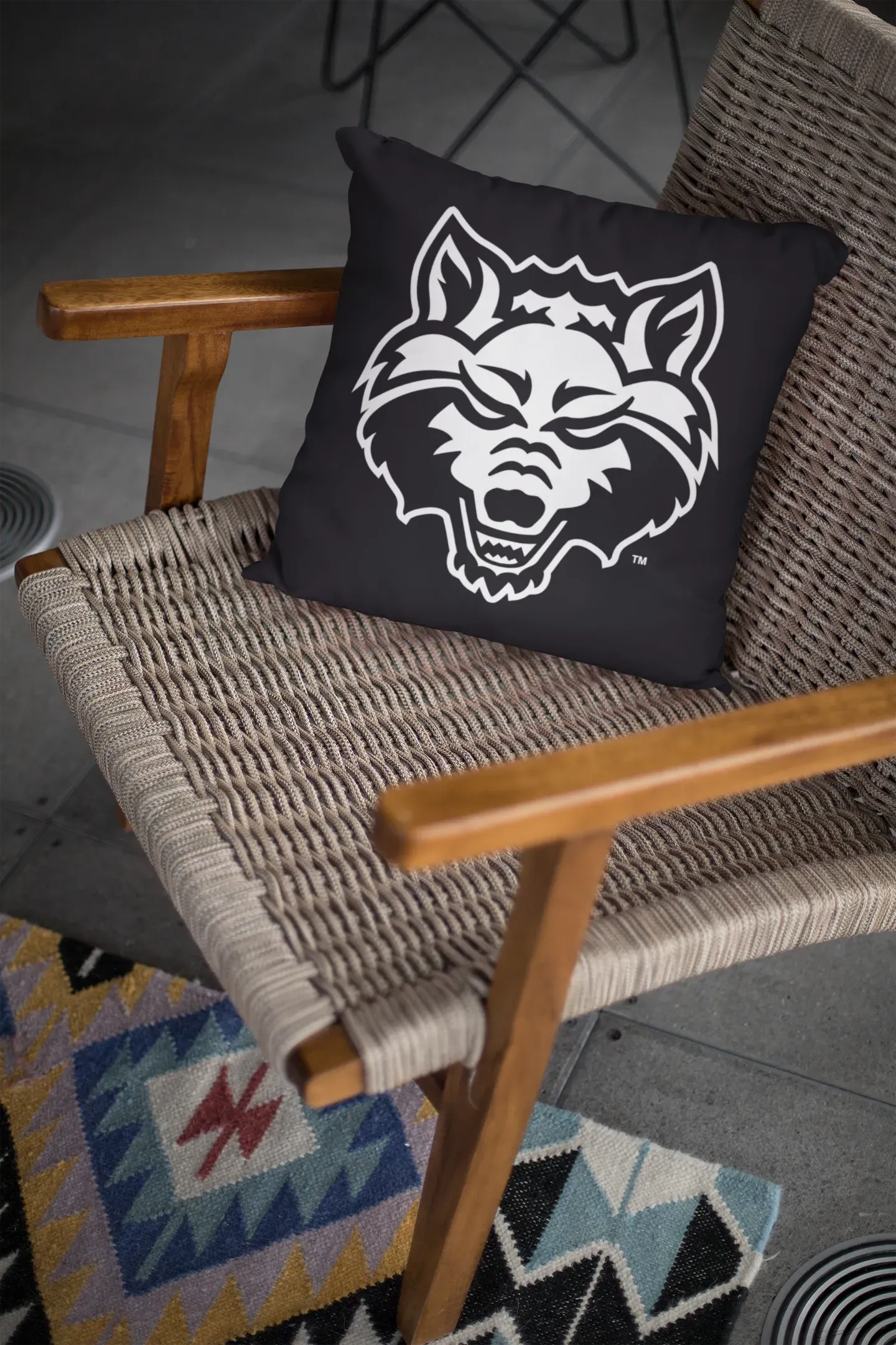 Arkansas State University 18" Throw Pillow Cover Pillow Covers