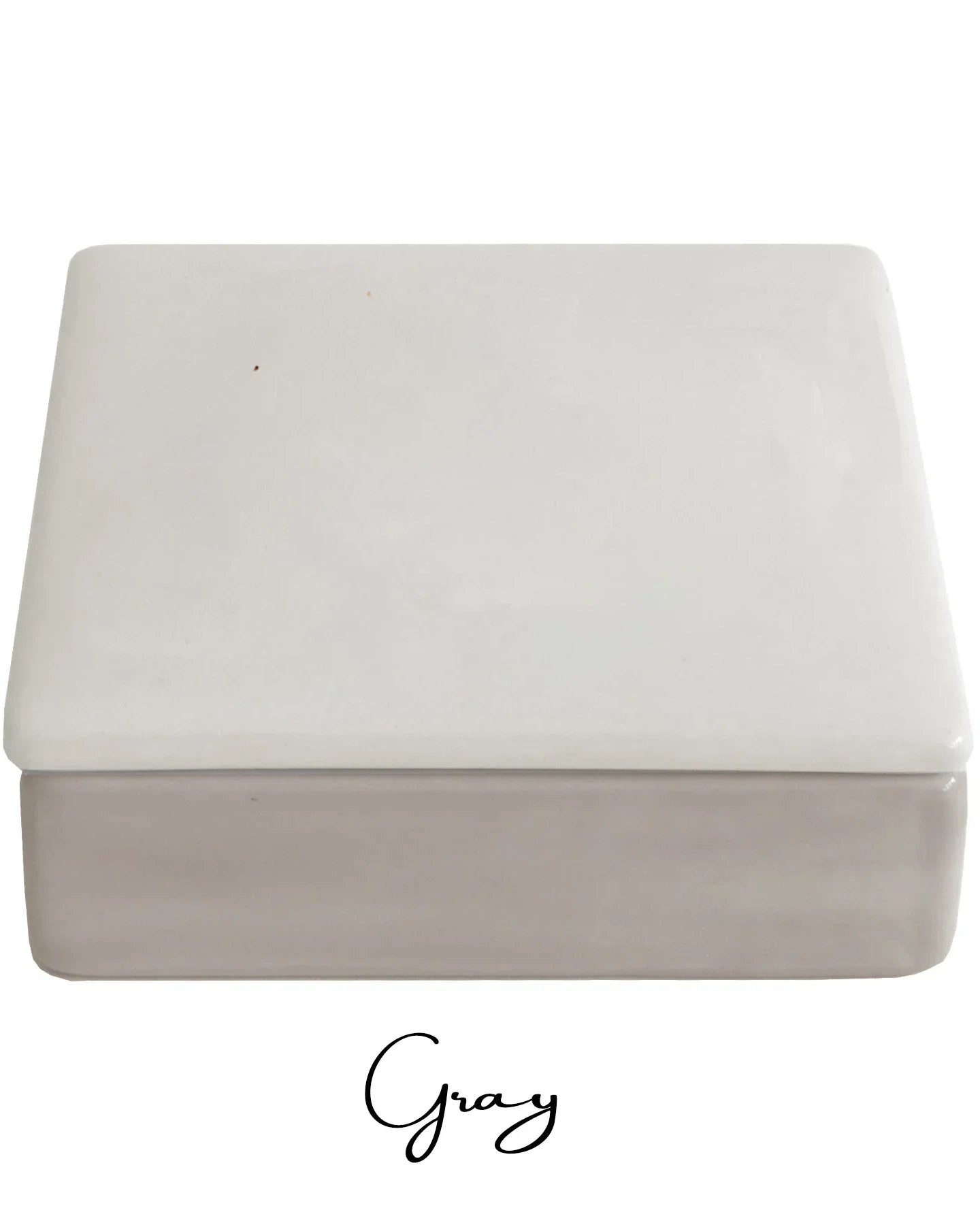 Campus Greek Fit - Two Tone Keepsake Box - Gray