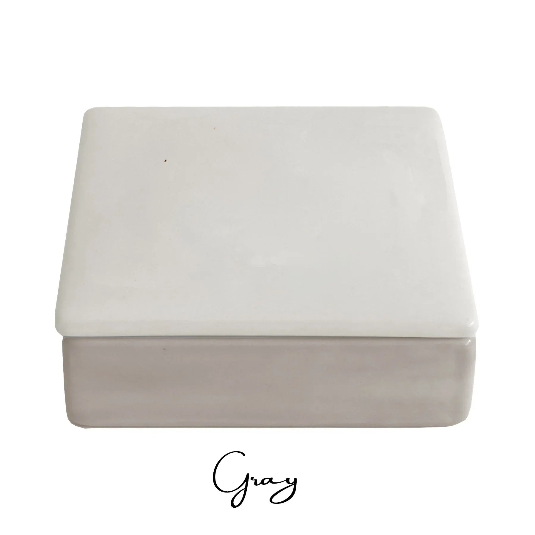 Campus Greek Fit - Two Tone Keepsake Box - Gray