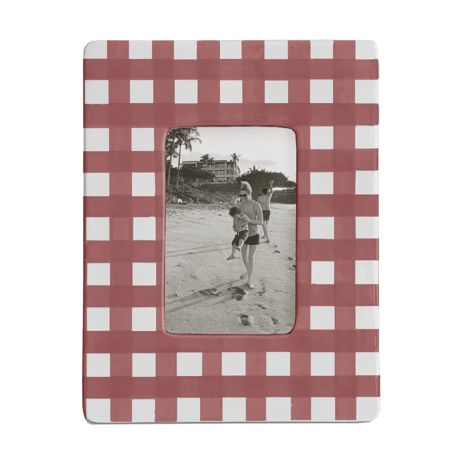 Gingham Photo Frame | Preppy Dorm Accessories