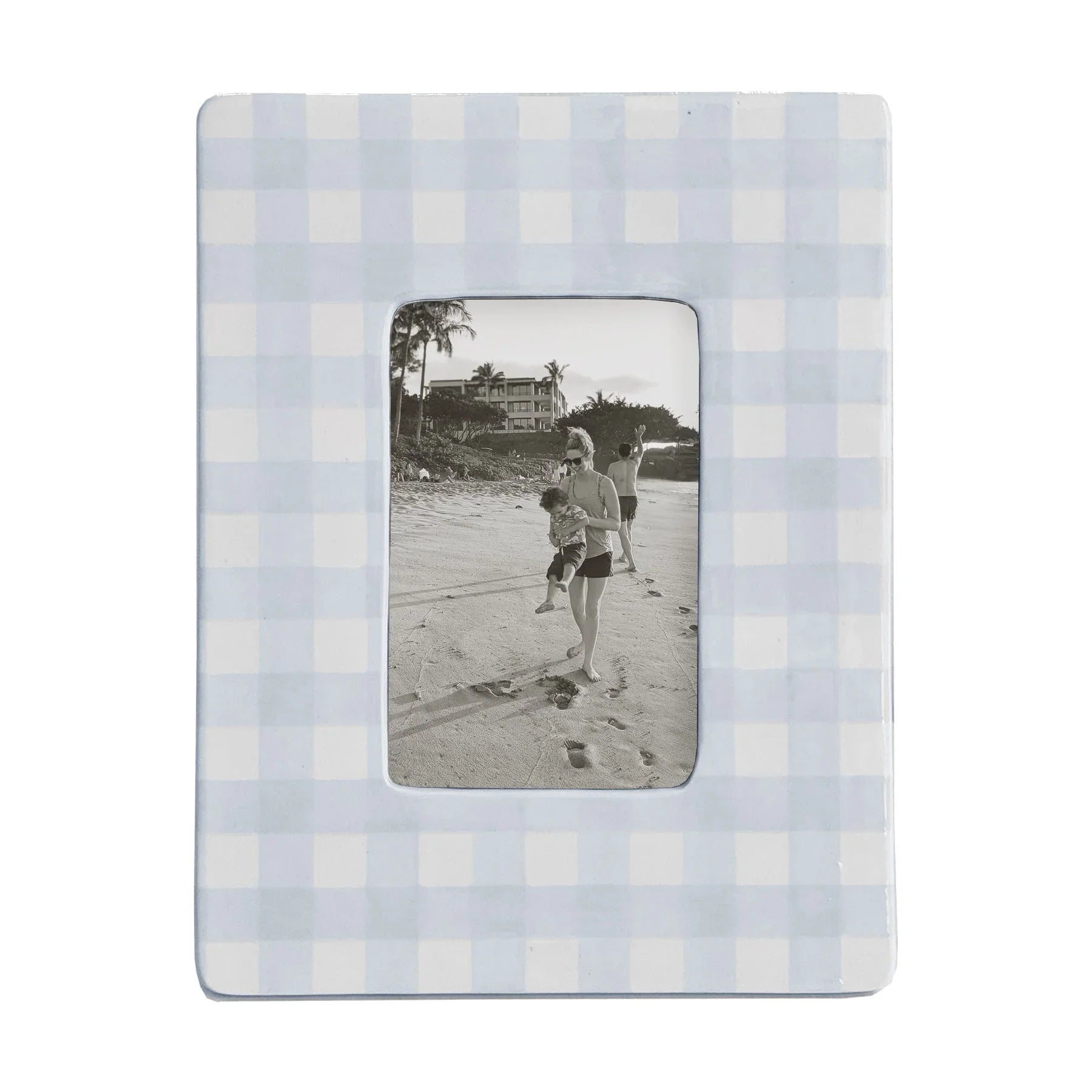Gingham Photo Frame | Preppy Dorm Accessories