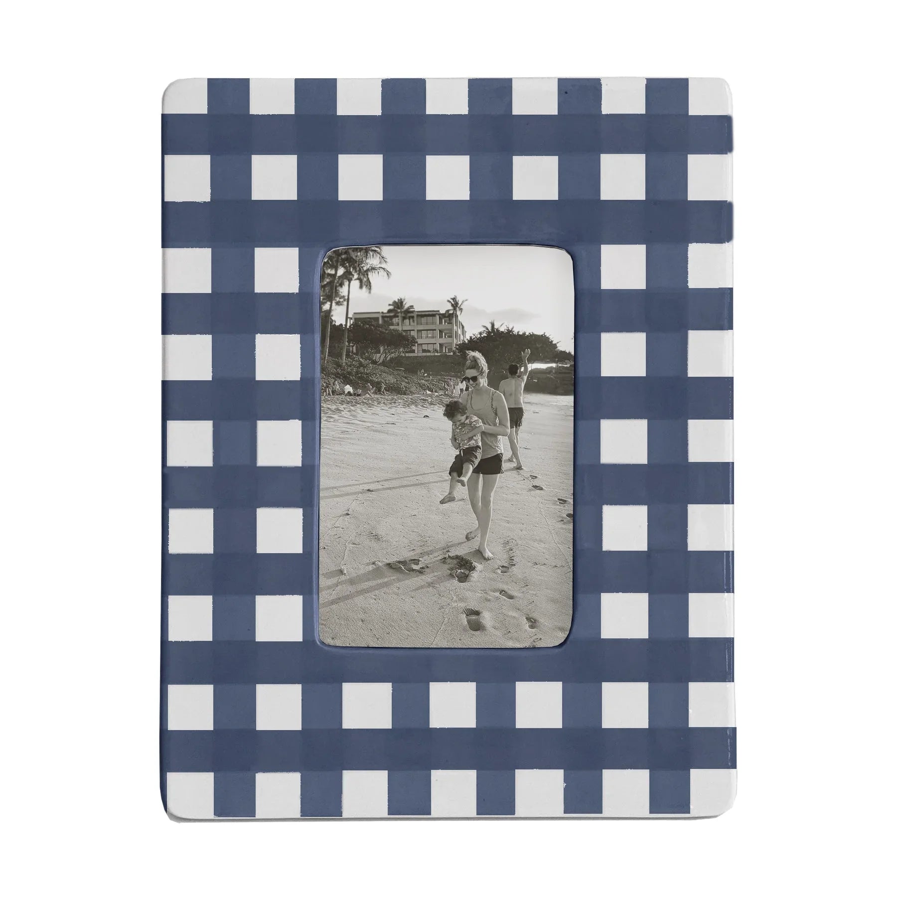 Gingham Photo Frame | Preppy Dorm Accessories