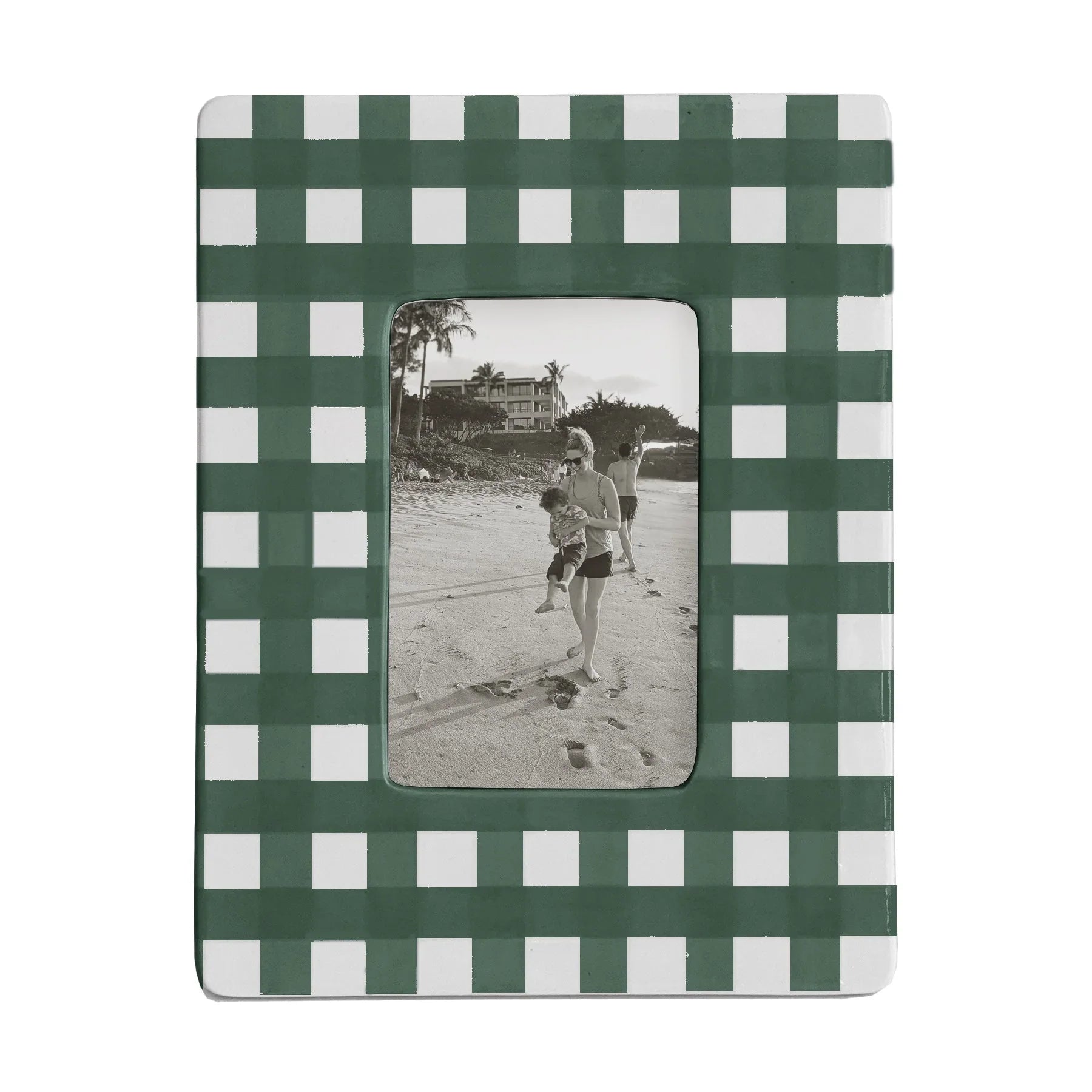 Gingham Photo Frame | Preppy Dorm Accessories