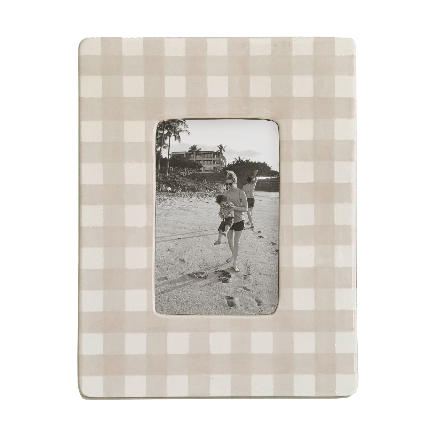 Gingham Photo Frame | Preppy Dorm Accessories