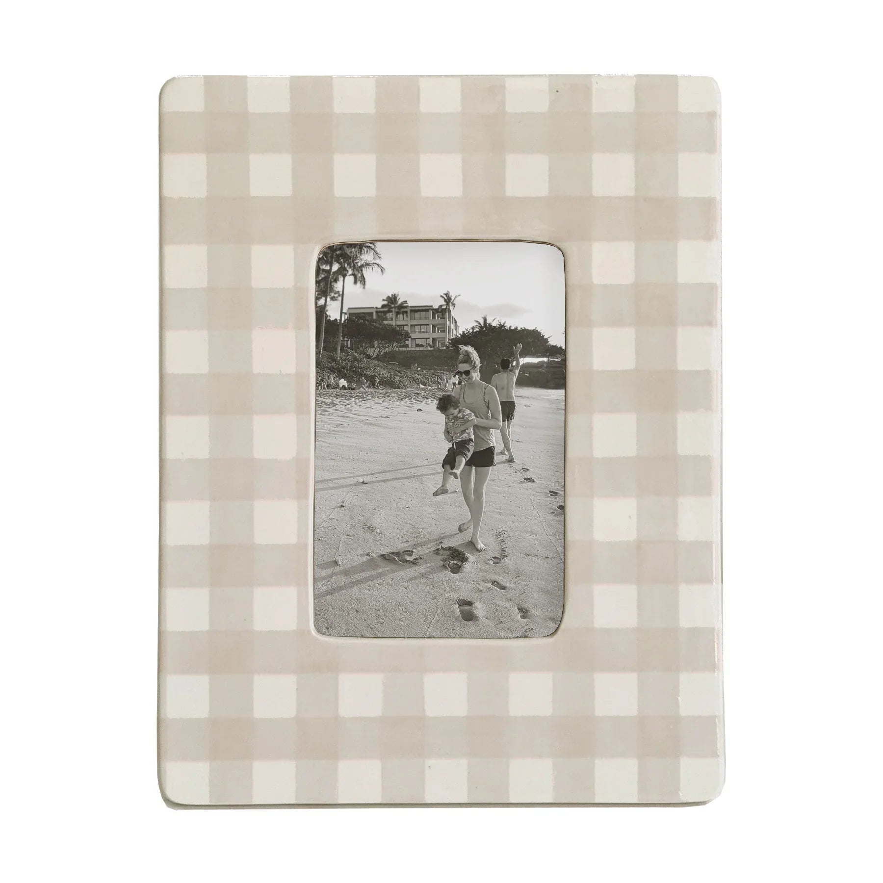 Gingham Photo Frame | Preppy Dorm Accessories