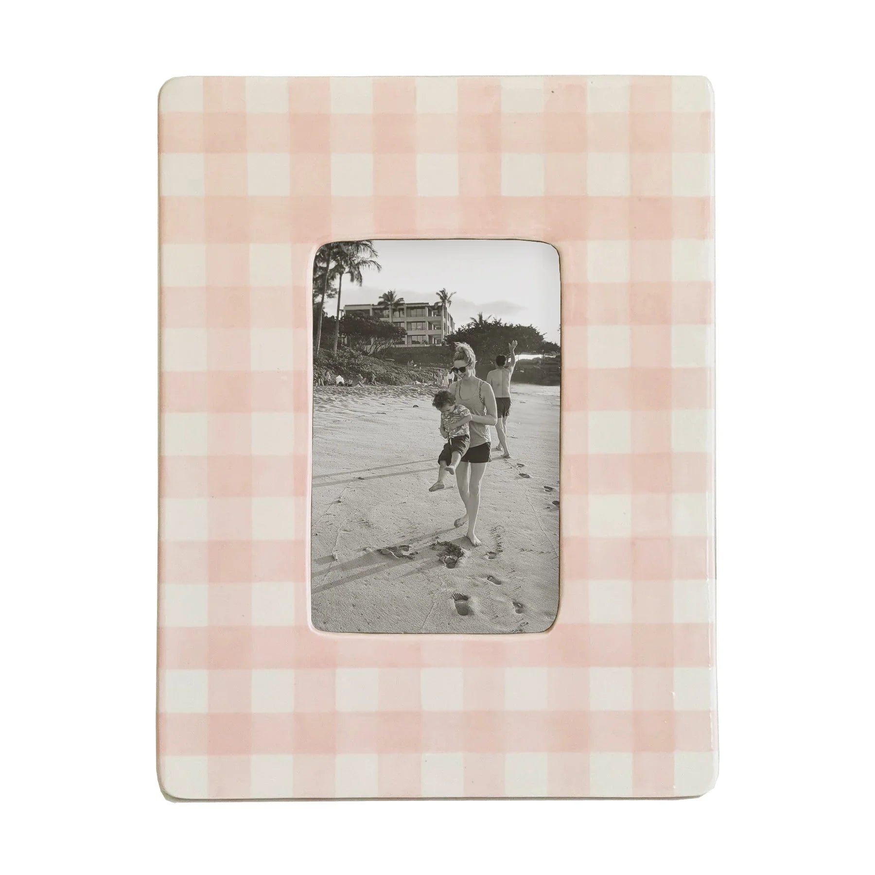 Gingham Photo Frame | Preppy Dorm Accessories