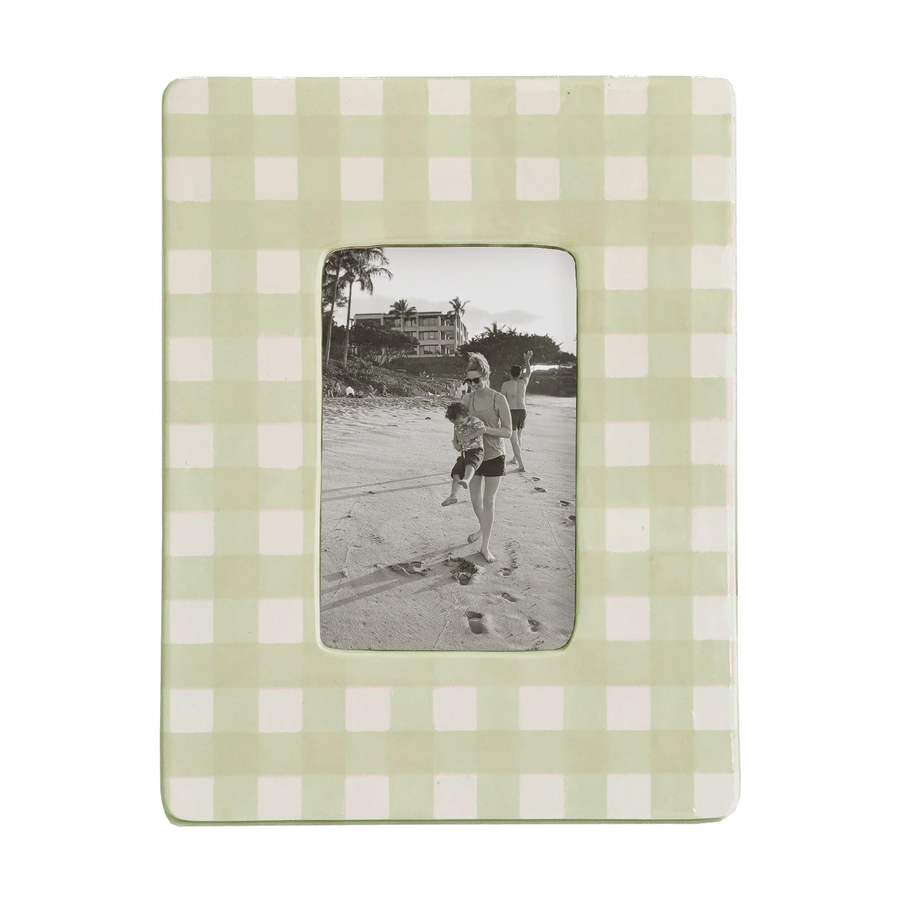Gingham Photo Frame | Preppy Dorm Accessories