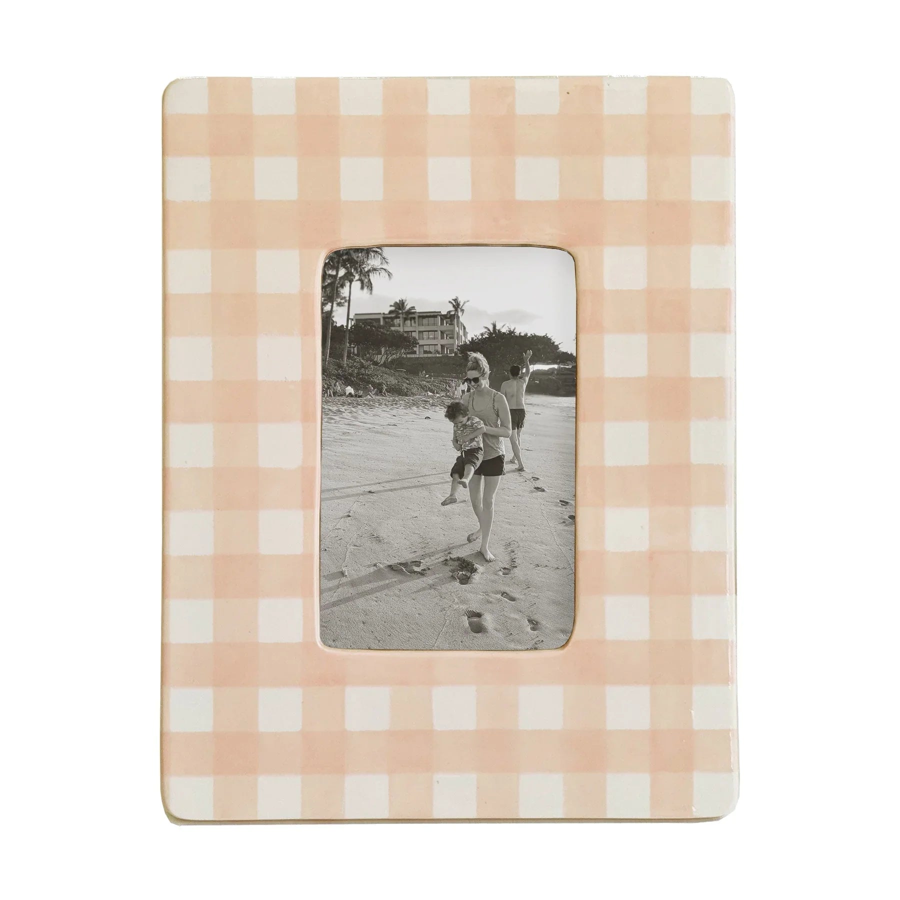 Gingham Photo Frame | Preppy Dorm Accessories