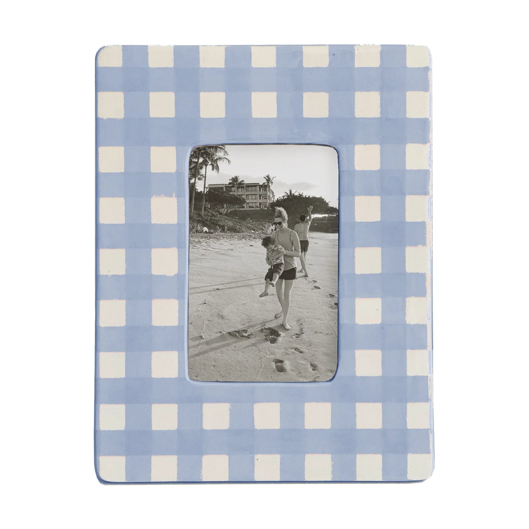 Gingham Photo Frame | Preppy Dorm Accessories