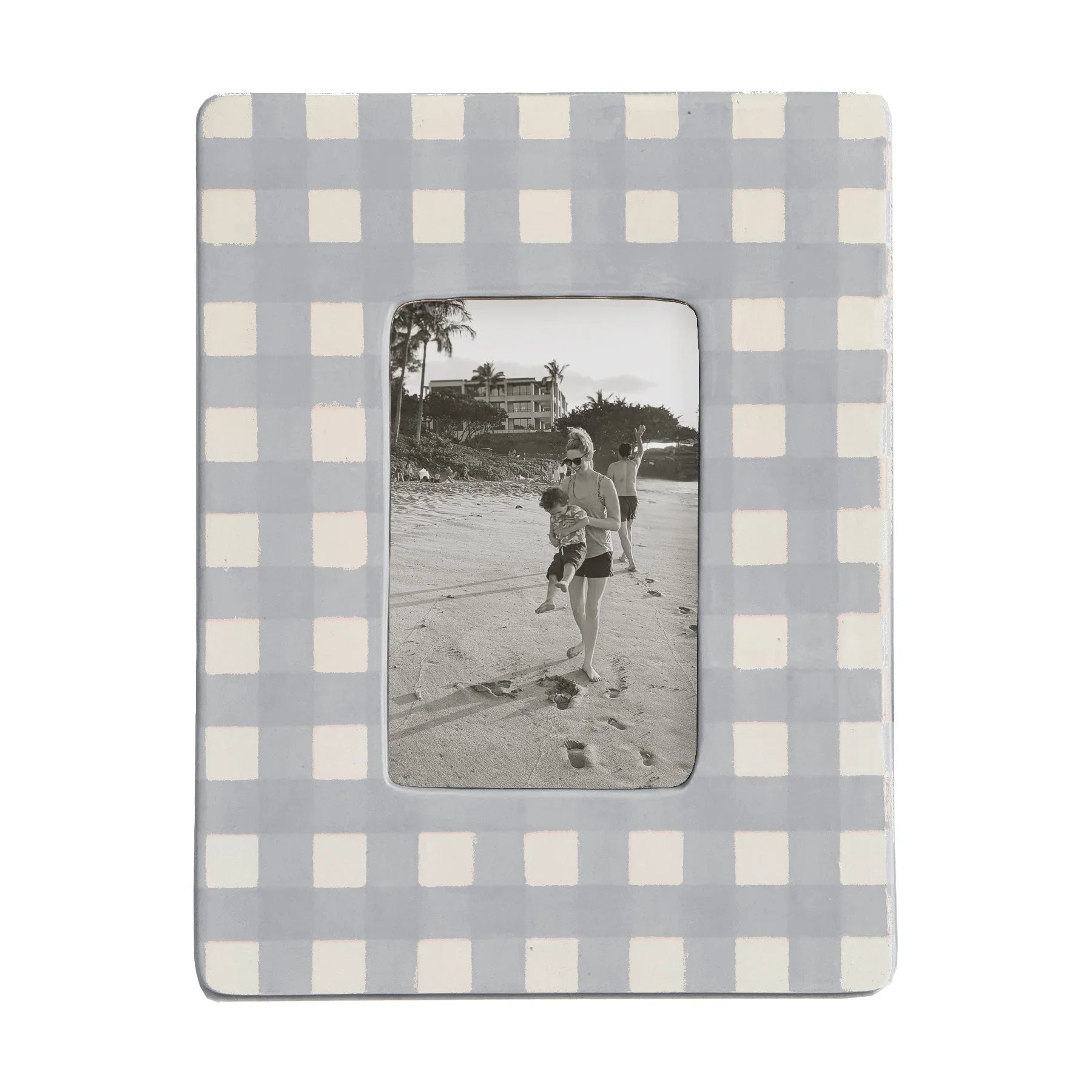 Gingham Photo Frame | Preppy Dorm Accessories