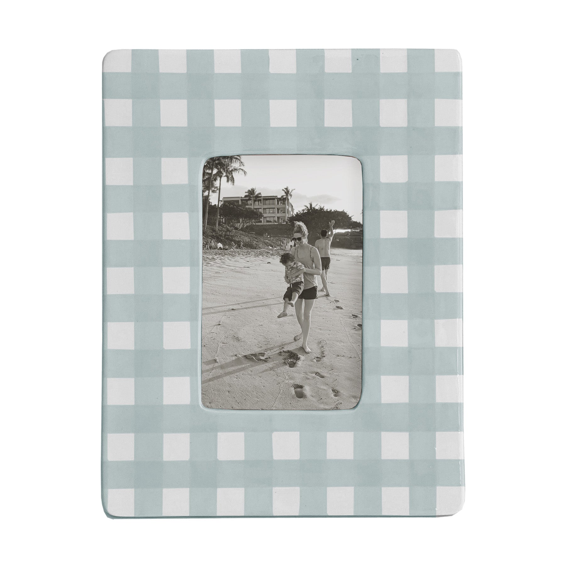 Gingham Photo Frame | Preppy Dorm Accessories