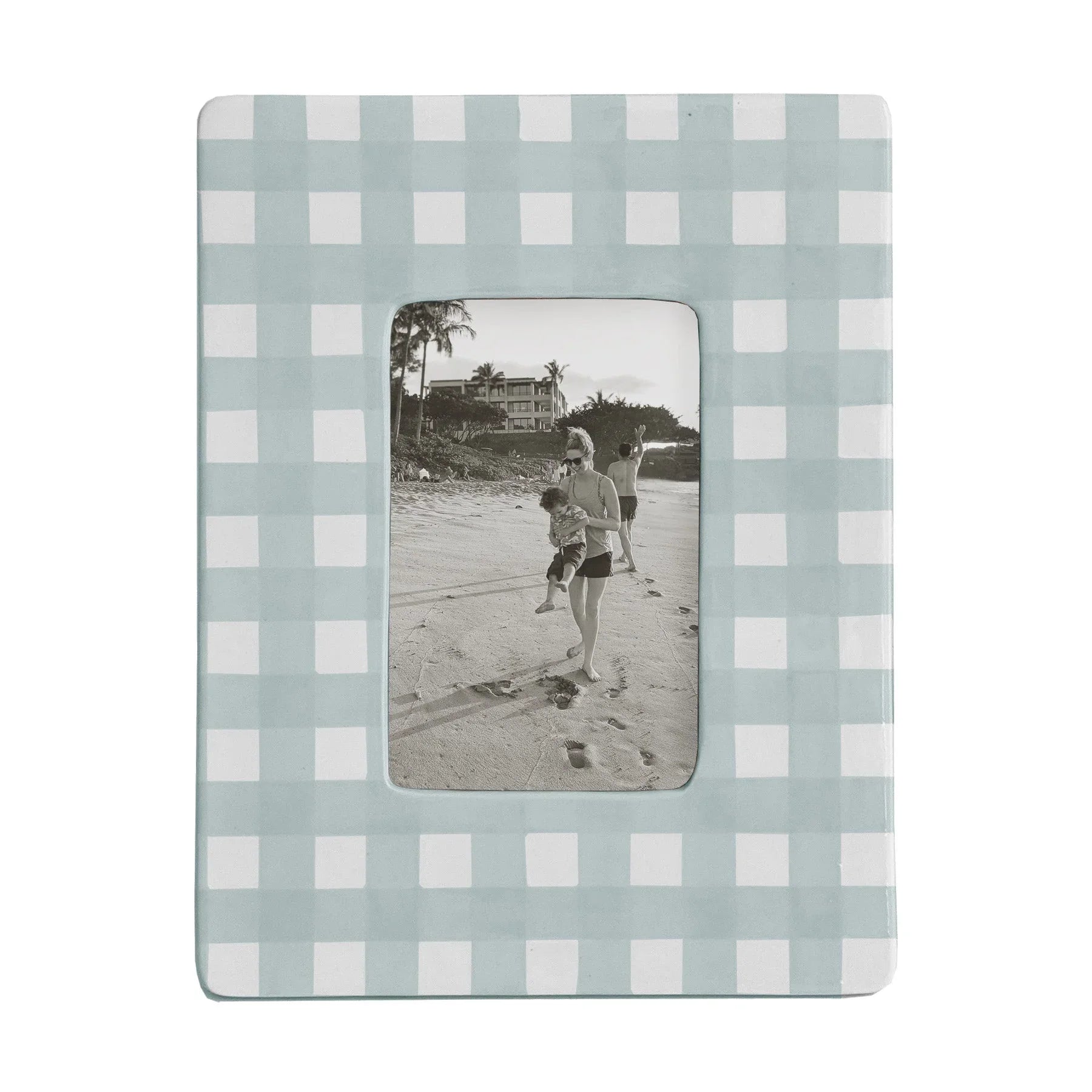 Gingham Photo Frame | Preppy Dorm Accessories