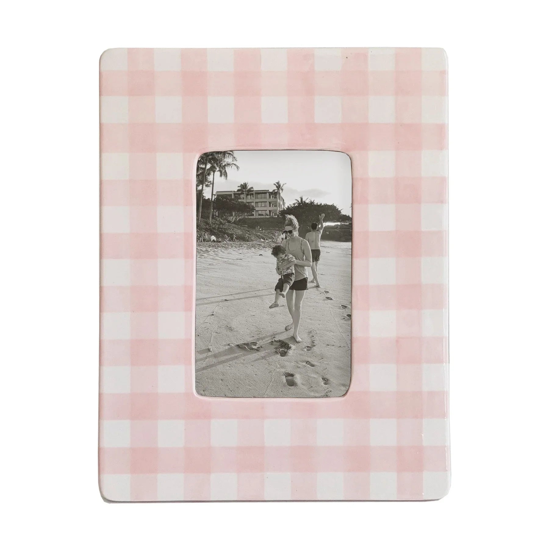 Gingham Photo Frame | Preppy Dorm Accessories