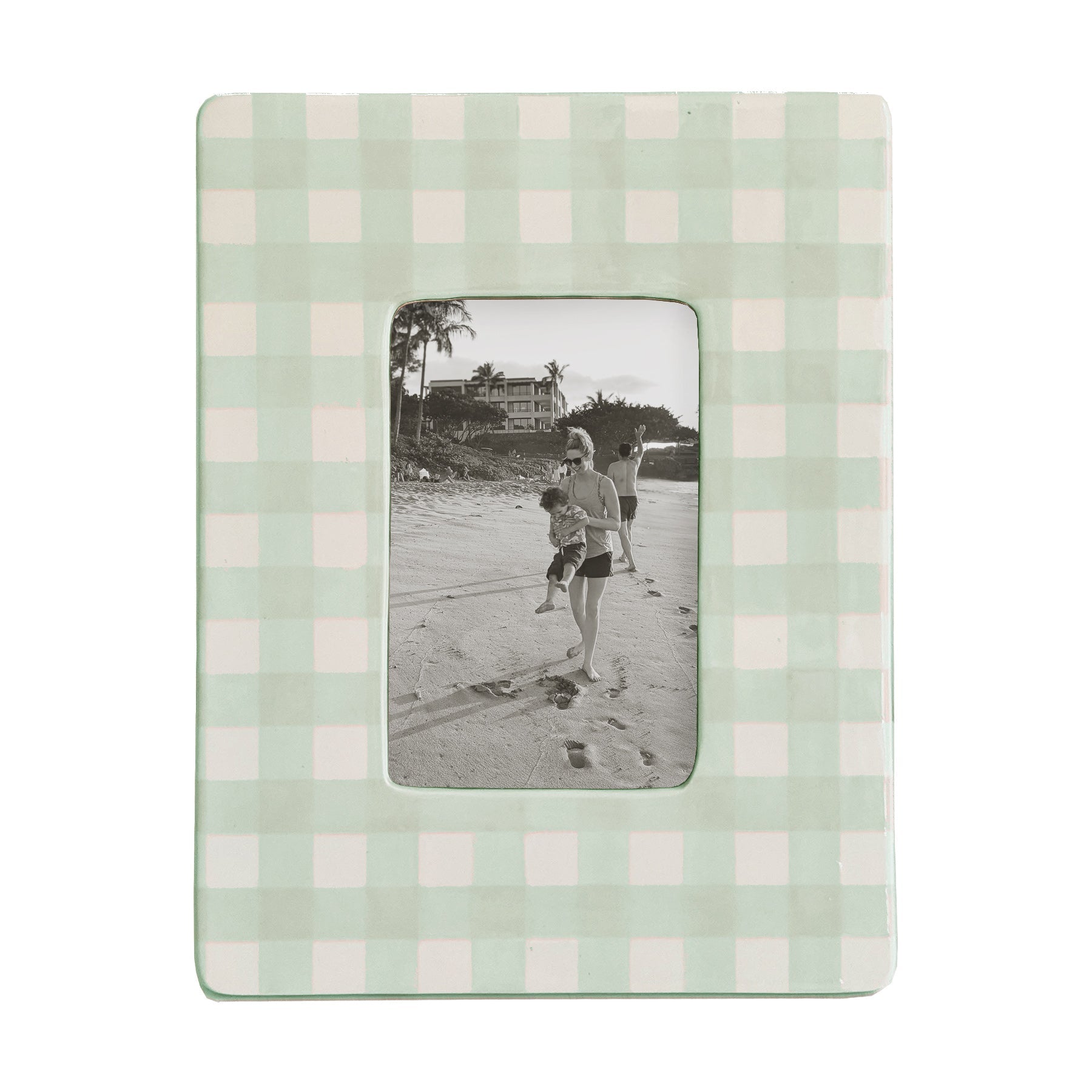 Gingham Photo Frame | Preppy Dorm Accessories
