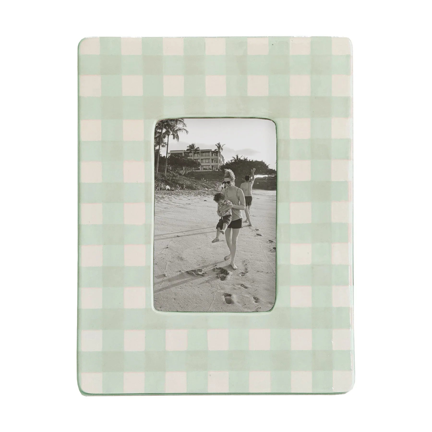 Gingham Photo Frame | Preppy Dorm Accessories