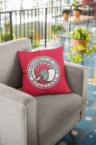 University of Tampa Spartan Seal Pillow Cover - Red - 18" Pillow Covers