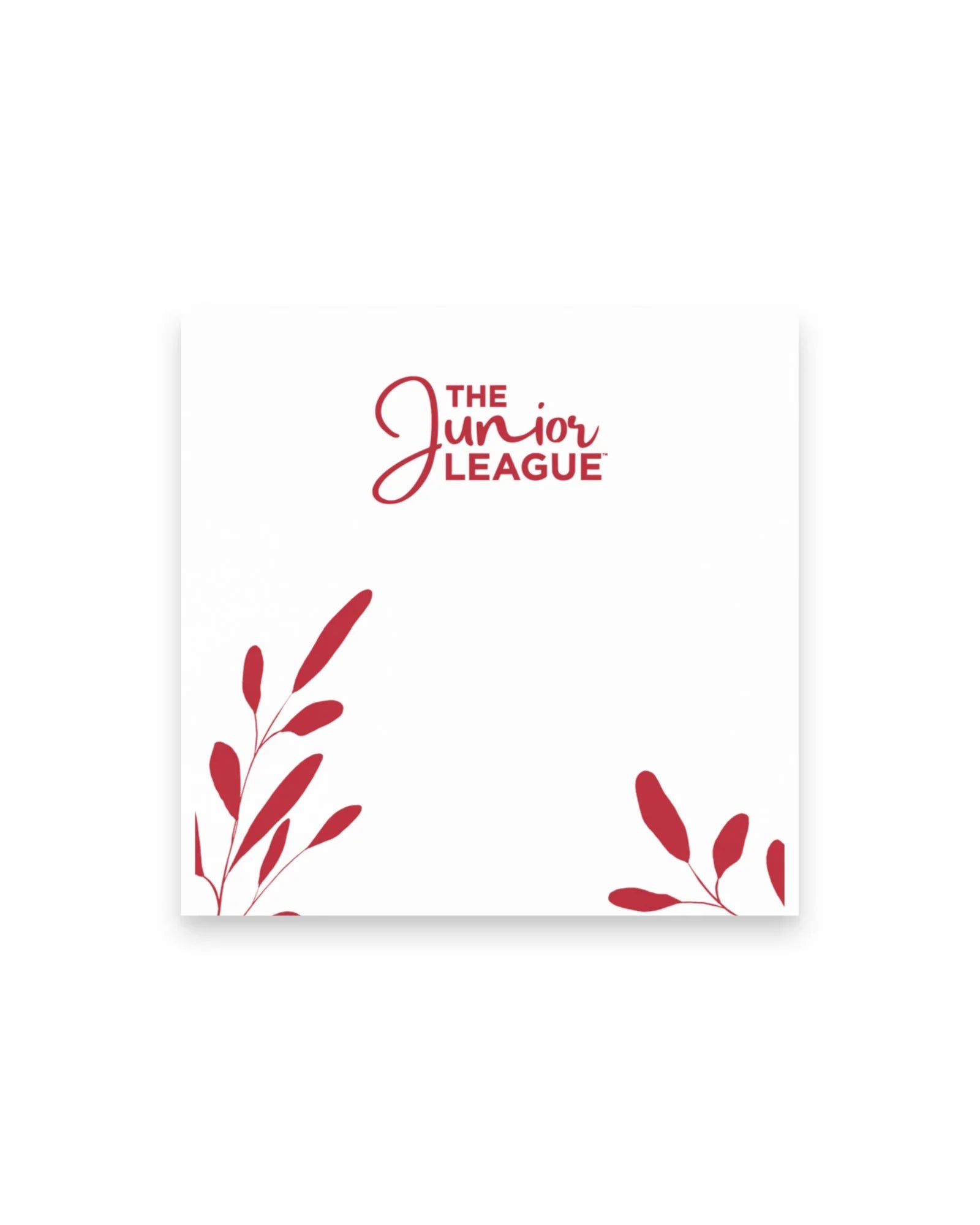 Junior League Red Leaf Post It Notes | JL Stationary & Gifts