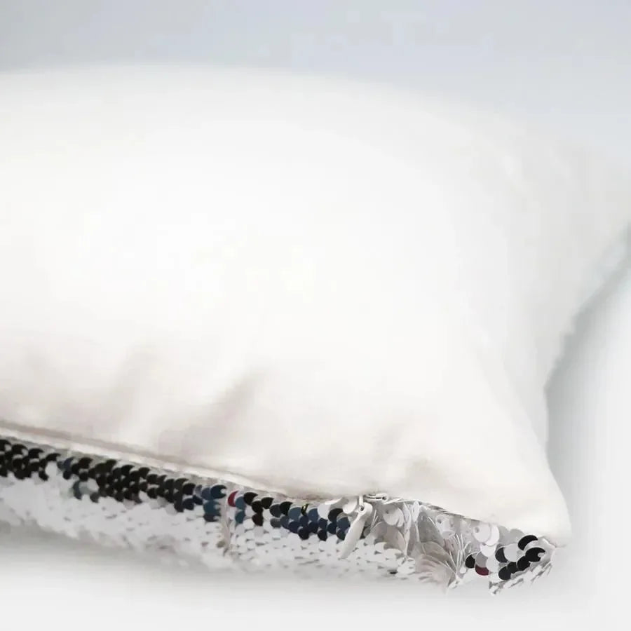 Tri Delta Sequin Throw Pillow Cover - Bright Blue Pillow Covers