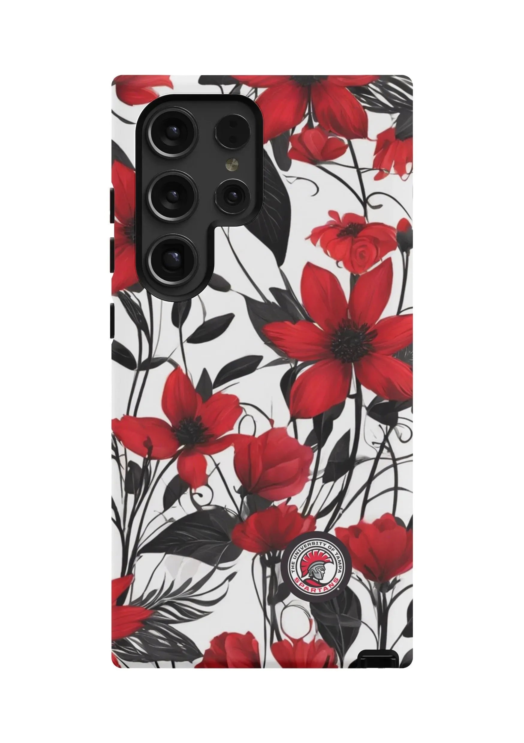 University of Tampa Samsung Galaxy 24, 23 Mobile Phone Case - Bold Floral Matte Mobile Phone Cases