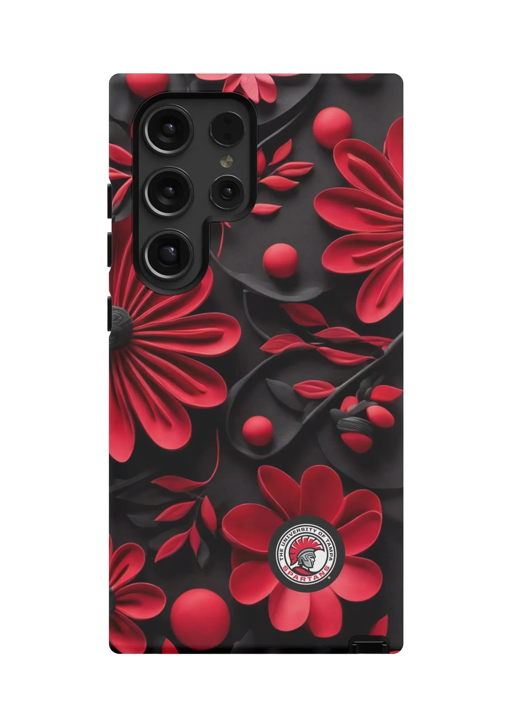 University of Tampa Samsung Galaxy 24, 23 Mobile Phone Case - 3D Floral Matte Mobile Phone Cases