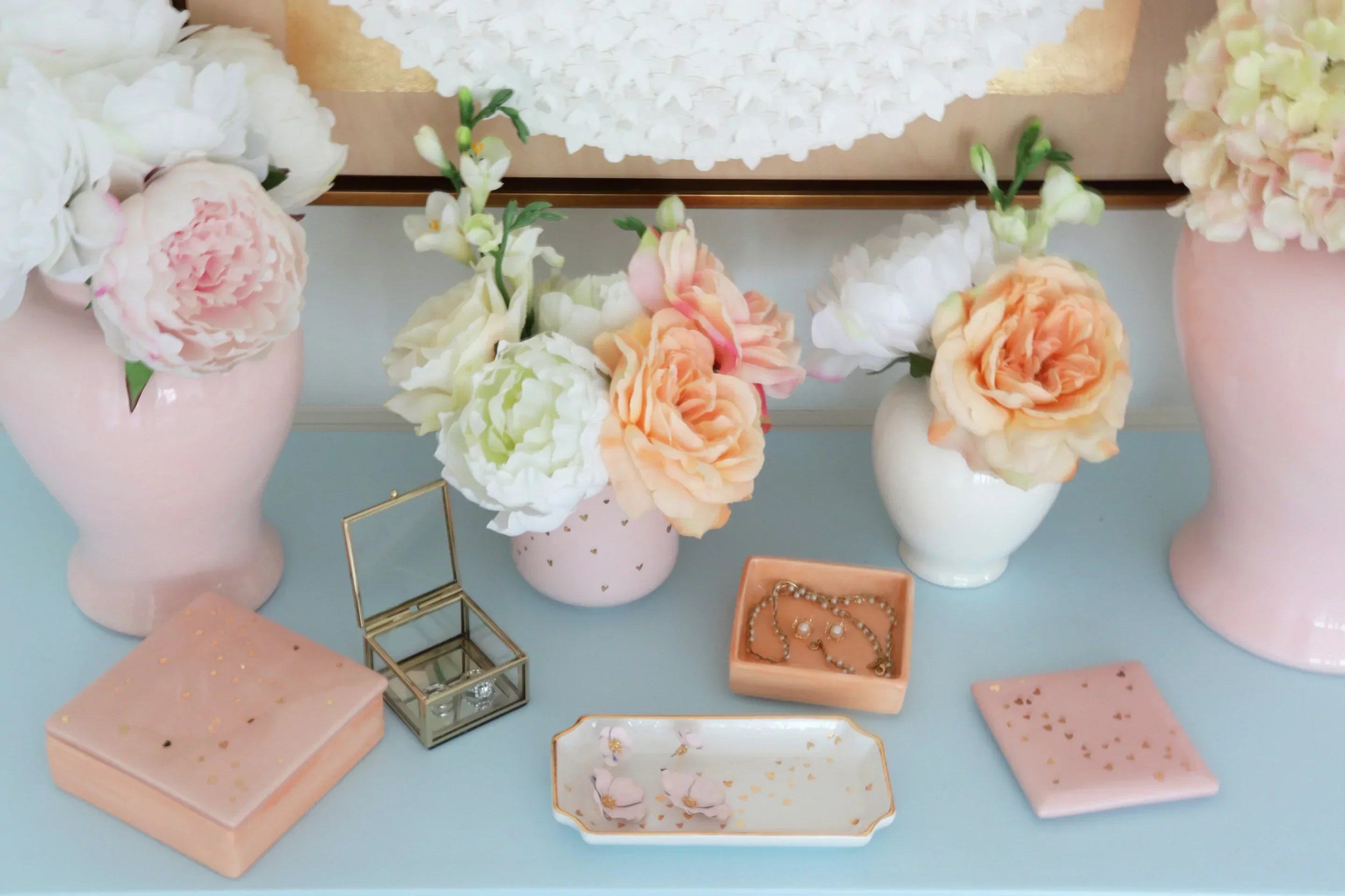 "Confetti Hearts" Vase | Dorm Accessories | Cute Gifts for Girls
