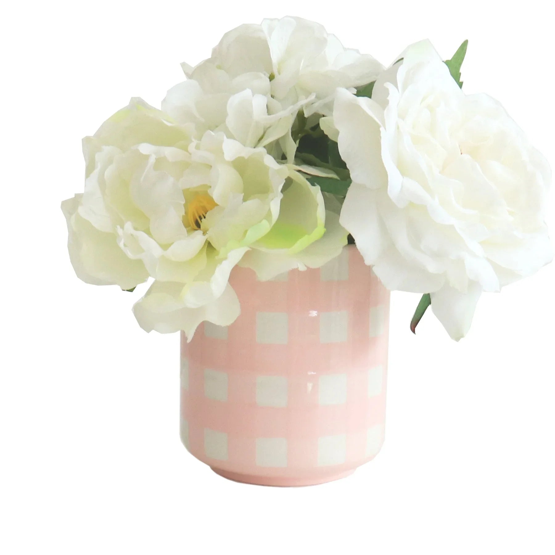 Gingham Vase Dorm Decor Accent | Preppy Desk Accessories.