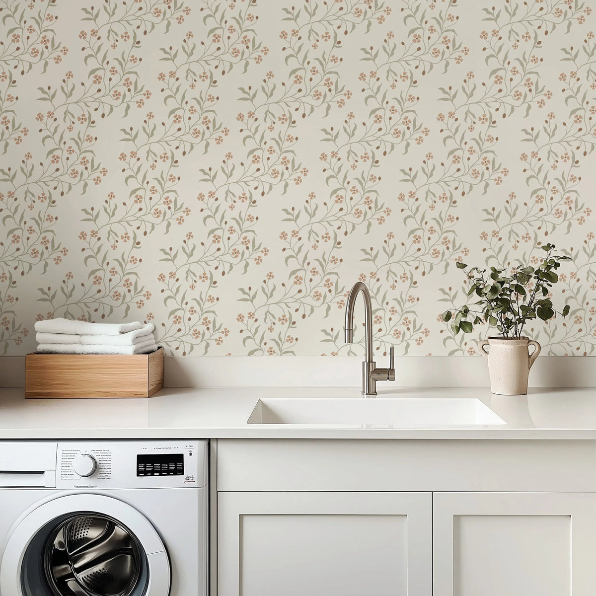 Rainey Peel & Stick Wallpaper by Danelys Sidron | Dorm & Renter Hacks - Campus Greek Fit