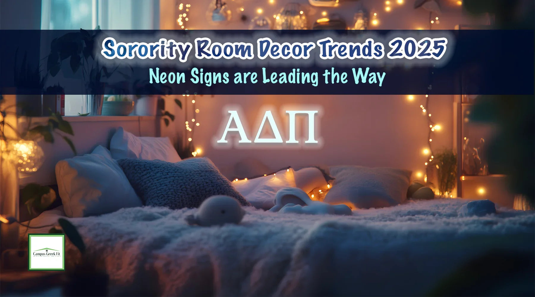 Sorority Room Decor Trends 2025: Neon Signs Are Leading the Way