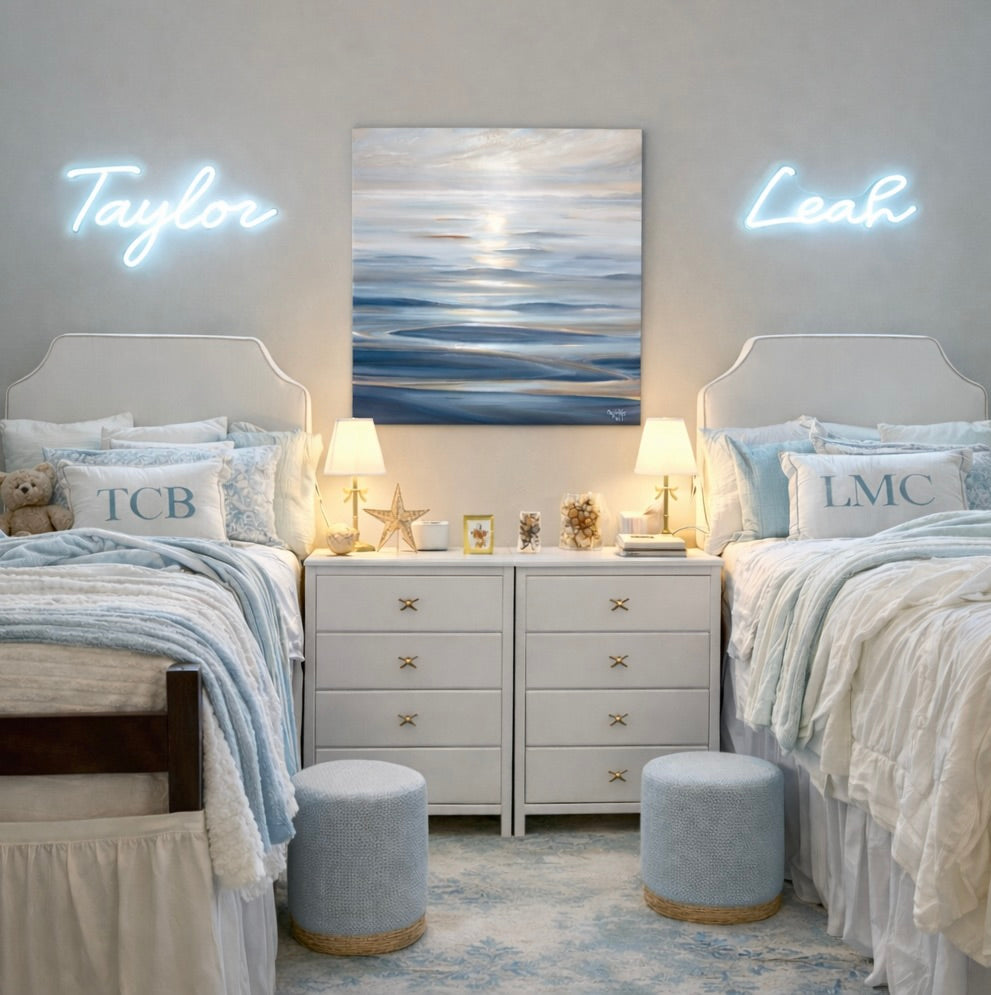 Beach & Coastal Dorm Decor | Custom College Gifts | Wall Art - Campus Greek Fit