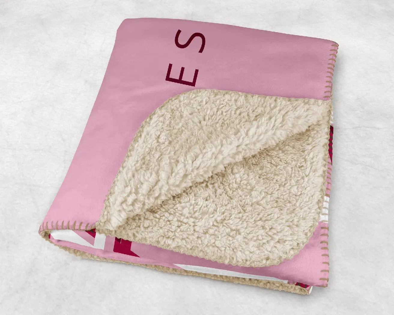 Alpha Phi XL 60x80 Retro Sherpa Blanket Throw Blankets