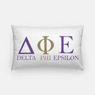 Delta Phi Epsilon Lumbar Pillow Cover - Modern Greek Letters | Gifts