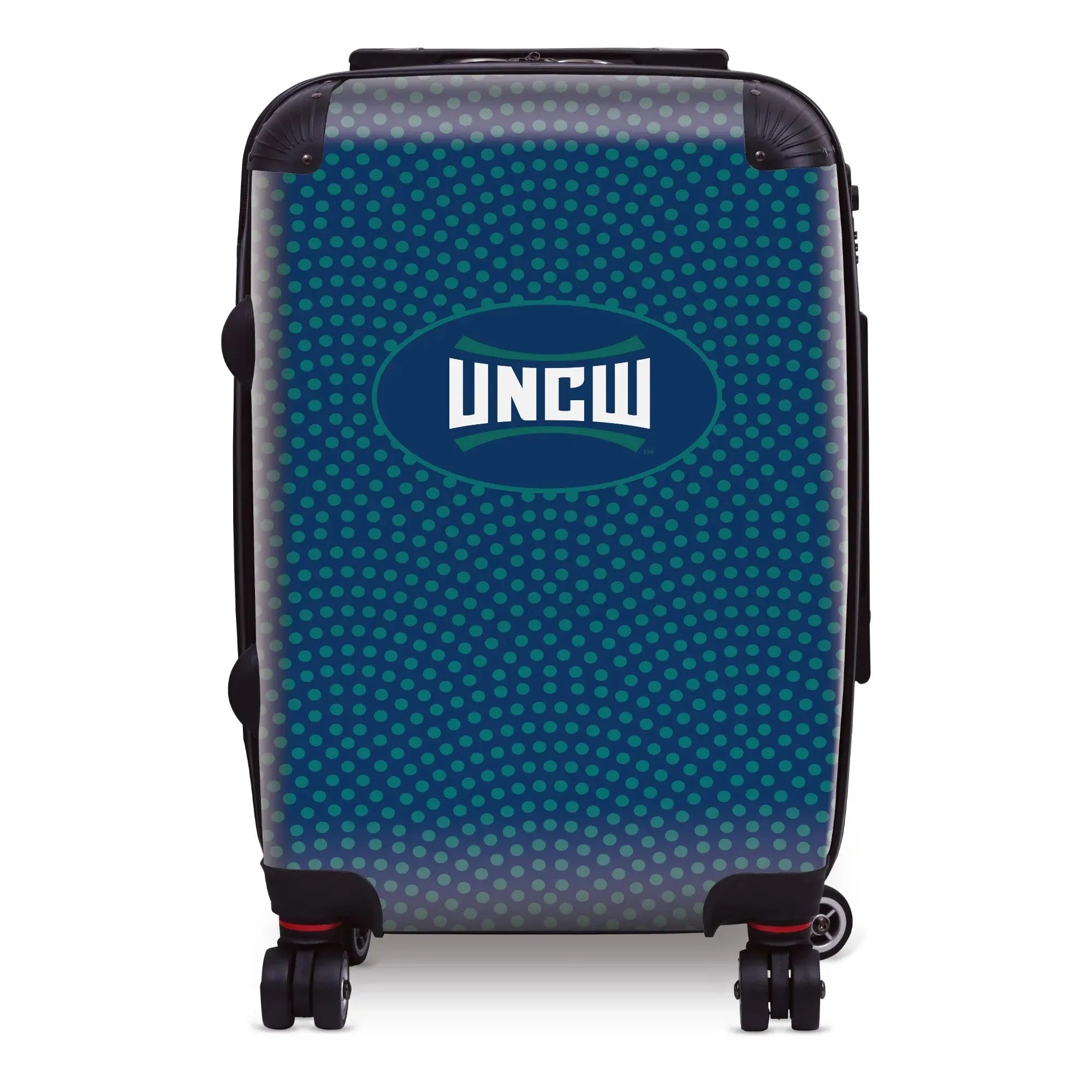 UNC Wilmington Carry-on Suitcase - Dots | UNCW Suitcases