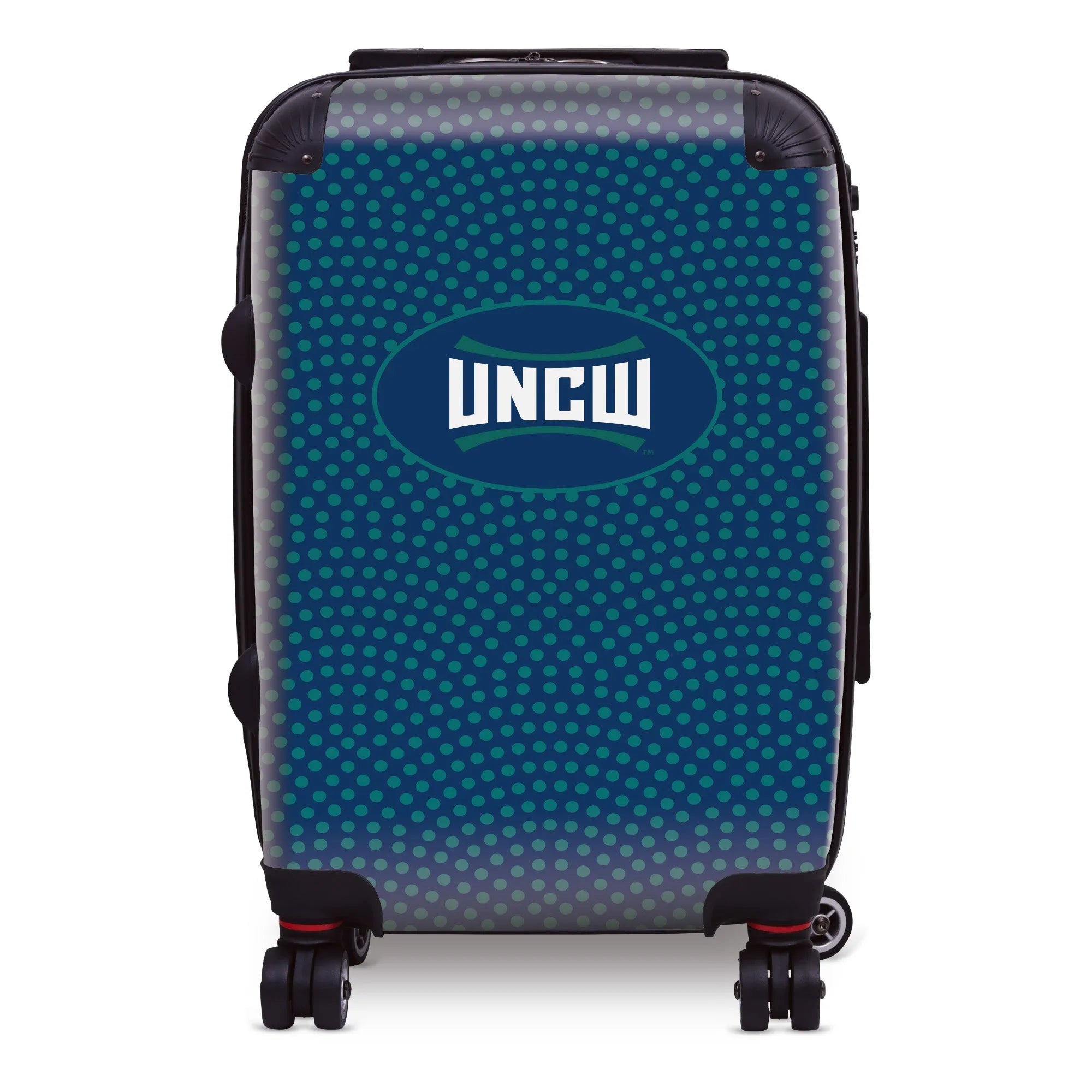 UNC Wilmington 20" Carry-On Suitcase Luggage - Dots | UNCW