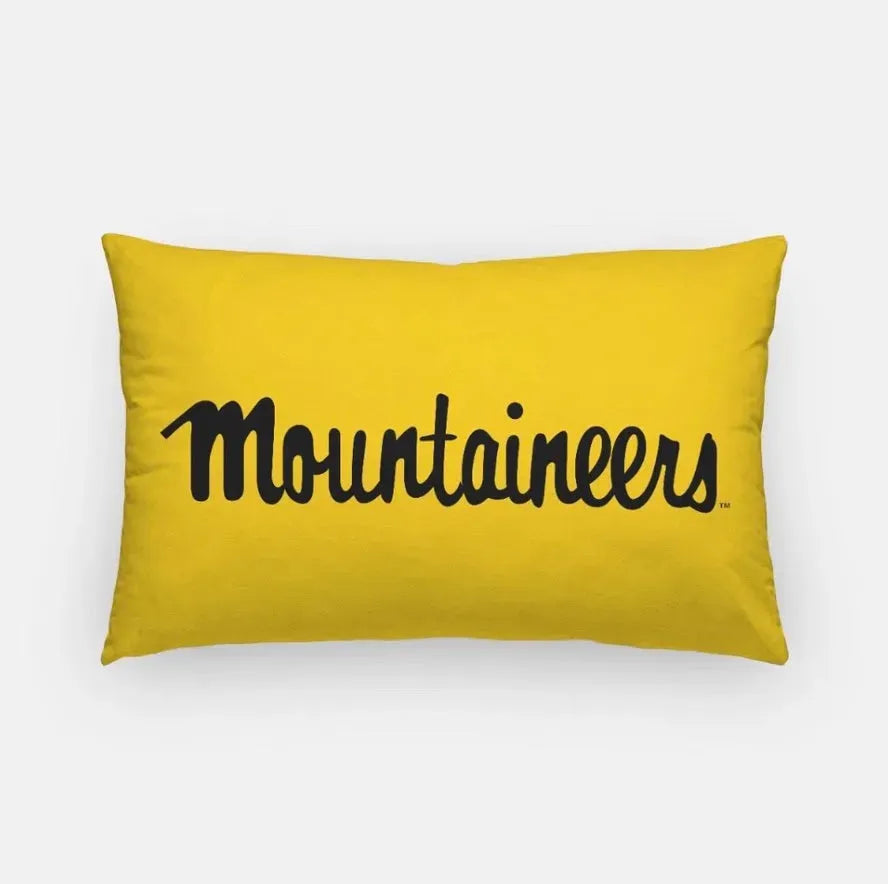 Mountaineers Lumbar Pillow Cover Gold Black Pillow Covers