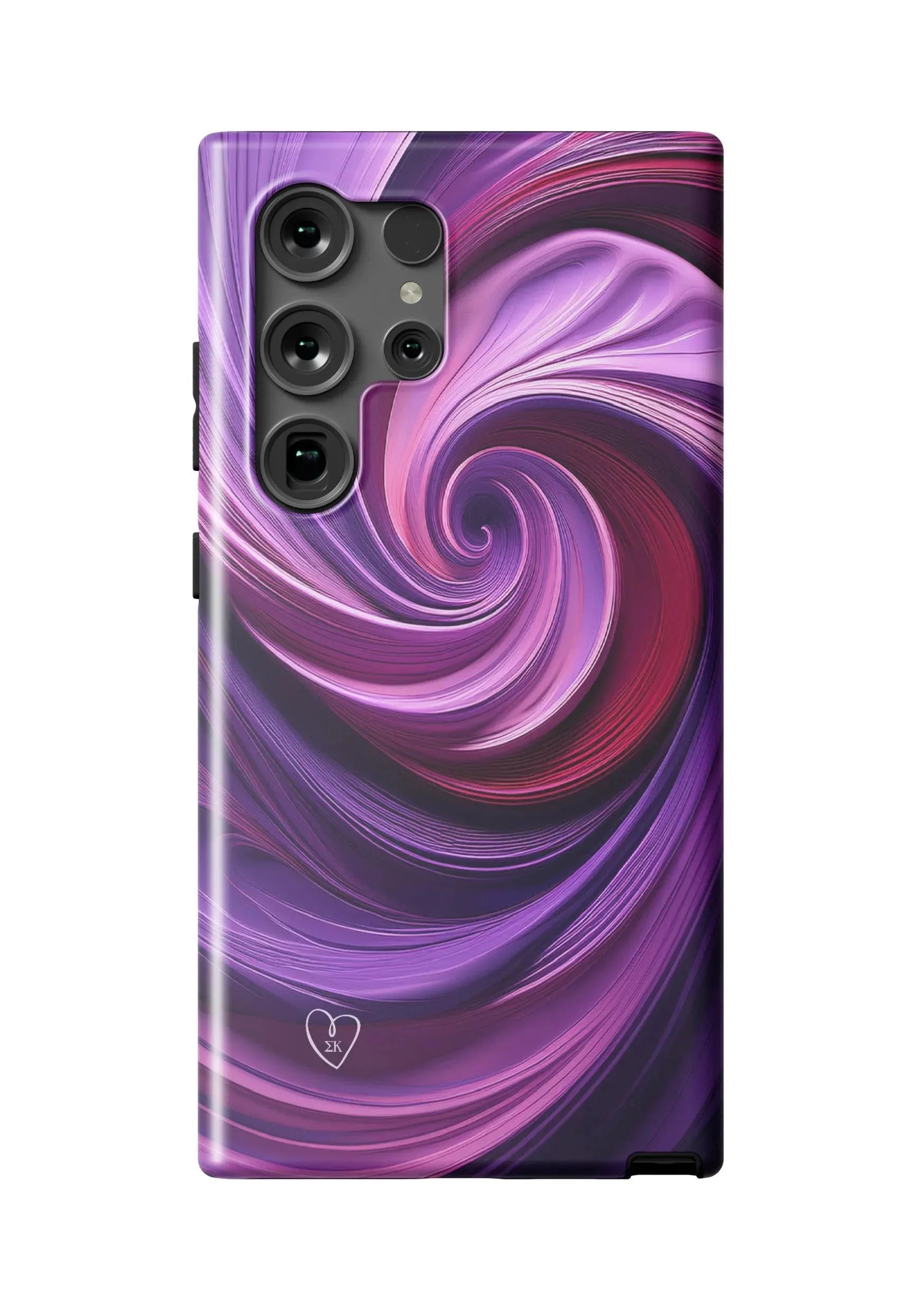 Sigma Kappa Samsung Galaxy 24, 23 Mobile Phone Case - Swirl Matte Mobile Phone Cases