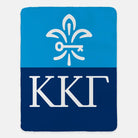 Kappa Color Split Sherpa Blanket - 60"x80" | Official KKG Custom Gifts | Festive Fit Home