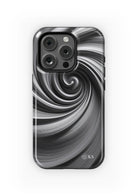 Kappa Delta iPhone 16, 15, 14 Mobile Phone Case - Gray Swirl | Gifts