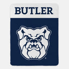 Butler University Sherpa Blanket - Blue Wide Band 60"x80" | Grad Gifts | Official Merchandise | Festive Fit Home