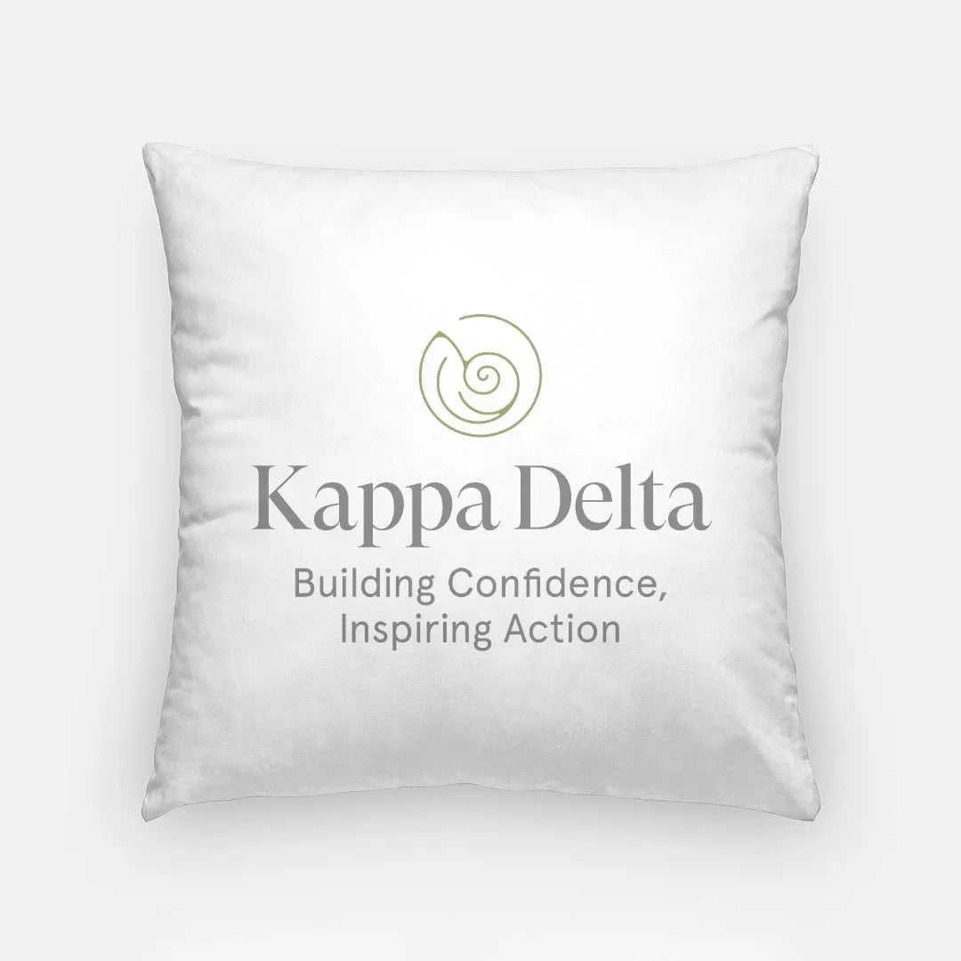 Kappa Delta 18" Traditional Throw Pillow Cover | Kaydee Dorm Decor | Campus Greek Fit