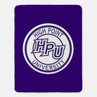 High Point University Blanket - Purple HPU Seal - 60"x80" | Gifts and Decor | Festive Fit Home