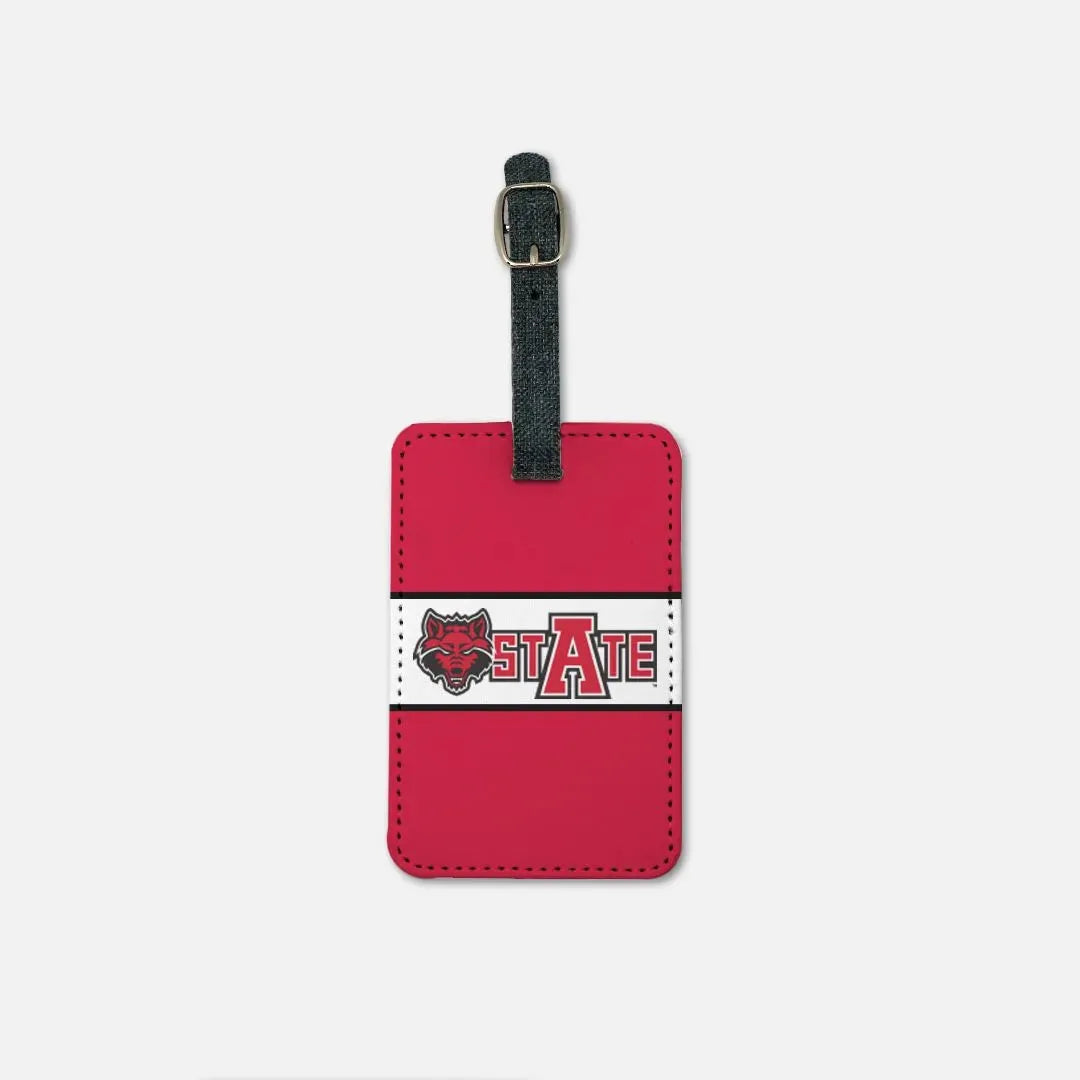 Arkansas State University Luggage Tag (Set of 2) - Center Band Luggage Tags