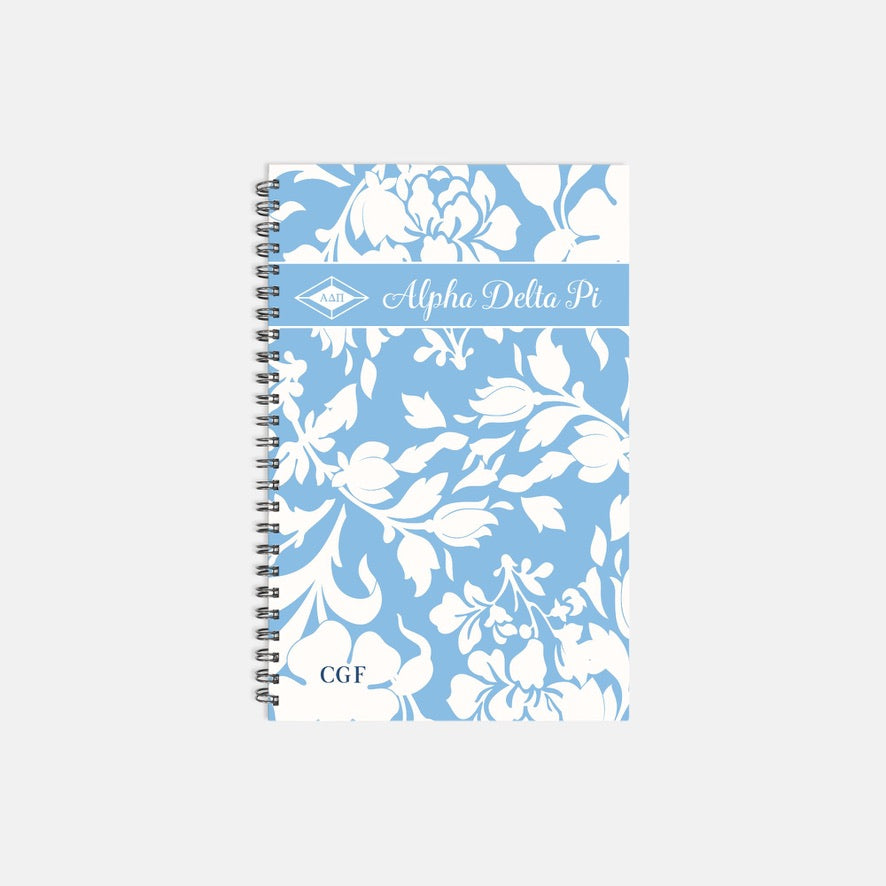 Alpha Delta Pi Personalized Hardcover Notebook Journal - Chinoiserie