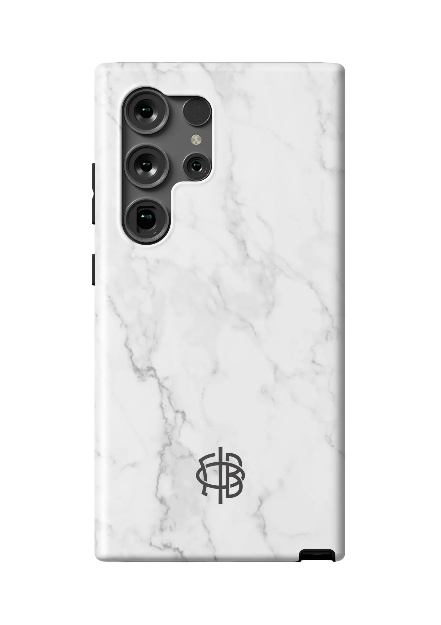 Gamma Phi Beta Samsung Galaxy 24, 23 Mobile Phone Case - White Marble Matte Mobile Phone Cases