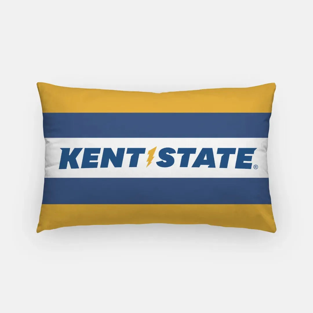 Kent State University Striped Lumbar Throw Pillow Cover Pillow Covers