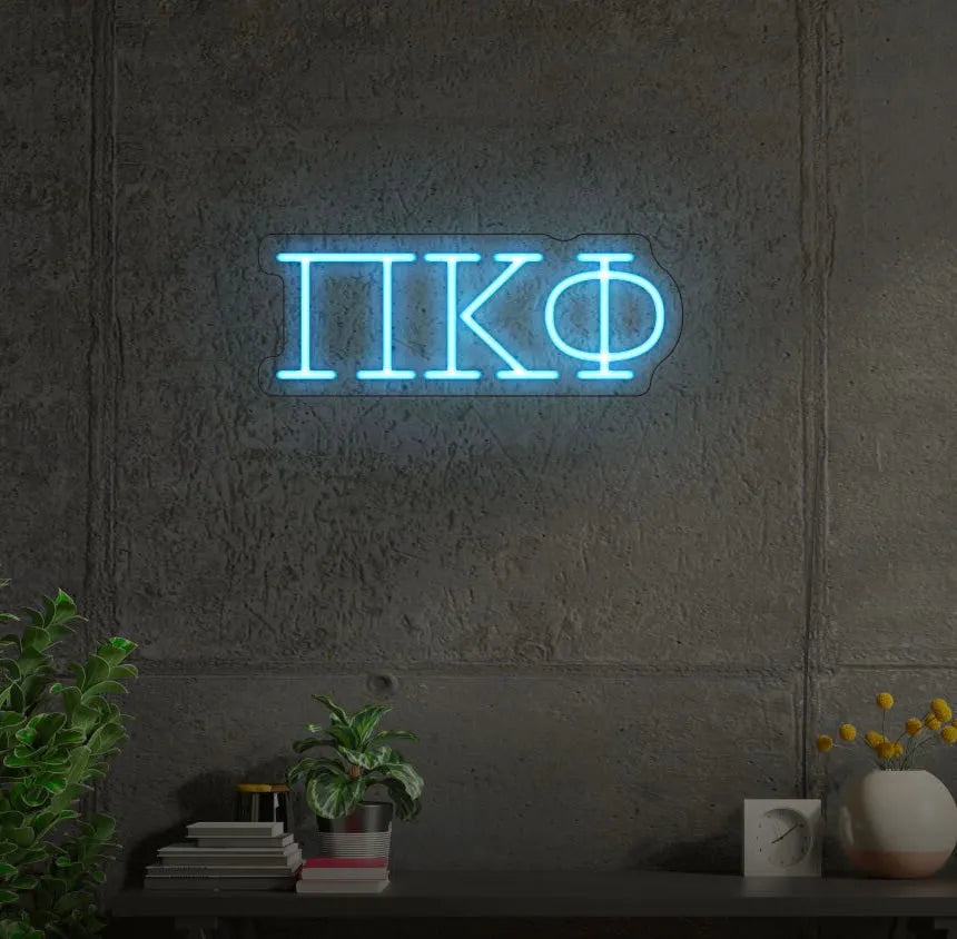 Pi Kappa Phi LED Neon Sign w/ Dimmer Medium Neon Signs
