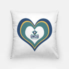 UNCW Layered Heart Throw Pillow - 18" | Gifts and Decor | Merchandise | Festive Fit Home