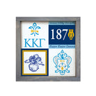 Kappa Kappa Gamma 12x12 Wood Framed Sign - Color Block | Wall Art