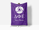 Personalized Delta Phi Epsilon XL 60x80 Sherpa Throw Blanket | Gifts