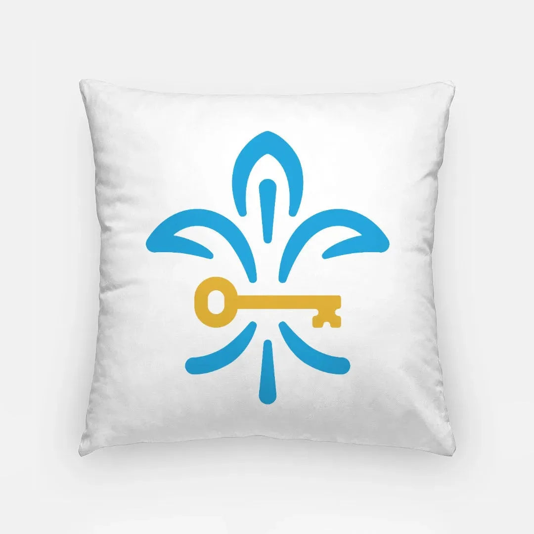 Kappa 18" Fleur de Key Throw Pillow Cover Pillow Covers