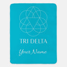 Personalized Tri Delta Traditional Sherpa Blanket -60x80